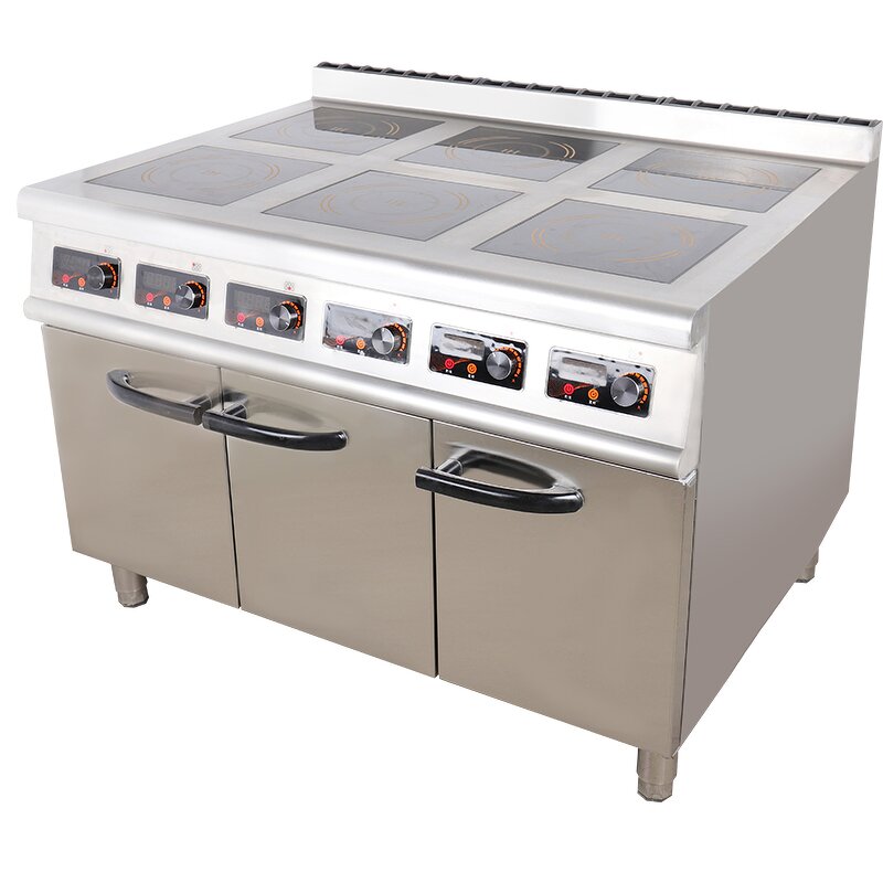 Induction Cooker Manufacturer - 6 Burner Commercial Electric Cooktop 220V