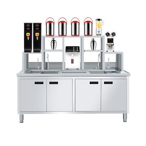 Commercial Kitchen Equipment Factory - Refrigerator Cabinet for Bubble Tea Shop