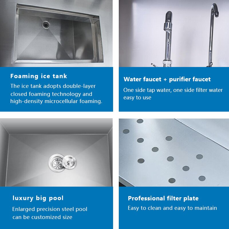 Commercial Kitchen Equipment Factory - Refrigerator Cabinet for Bubble Tea Shop