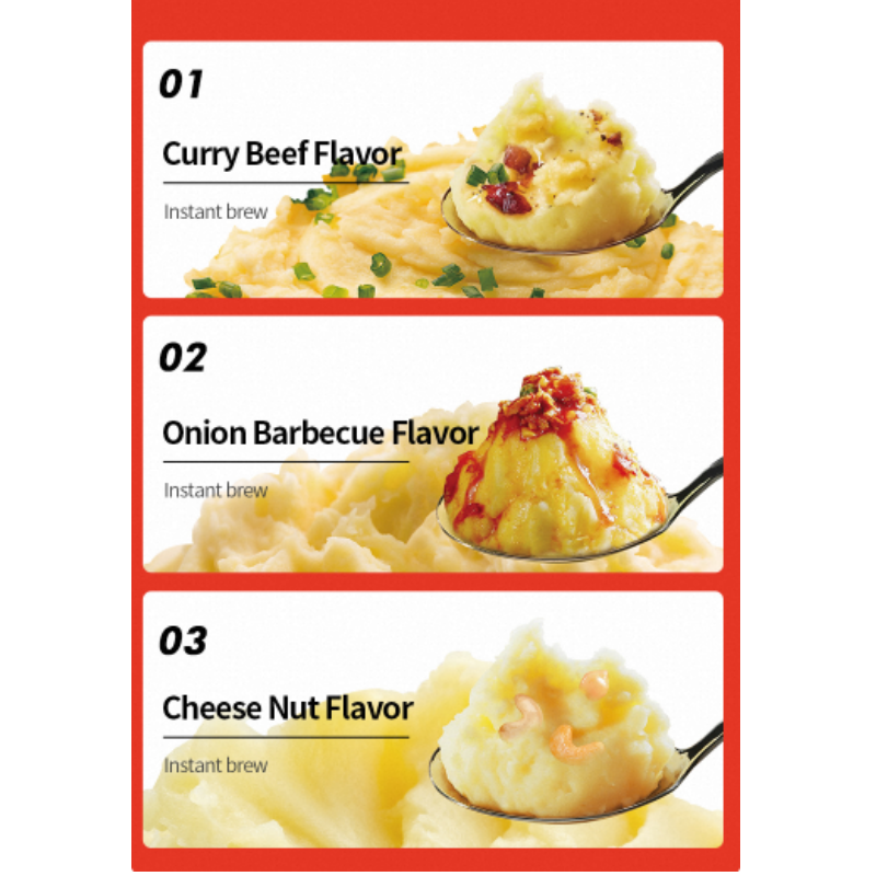 Delicious Curry Beef Flavor Instant Breakfast Instant Mashed Potato