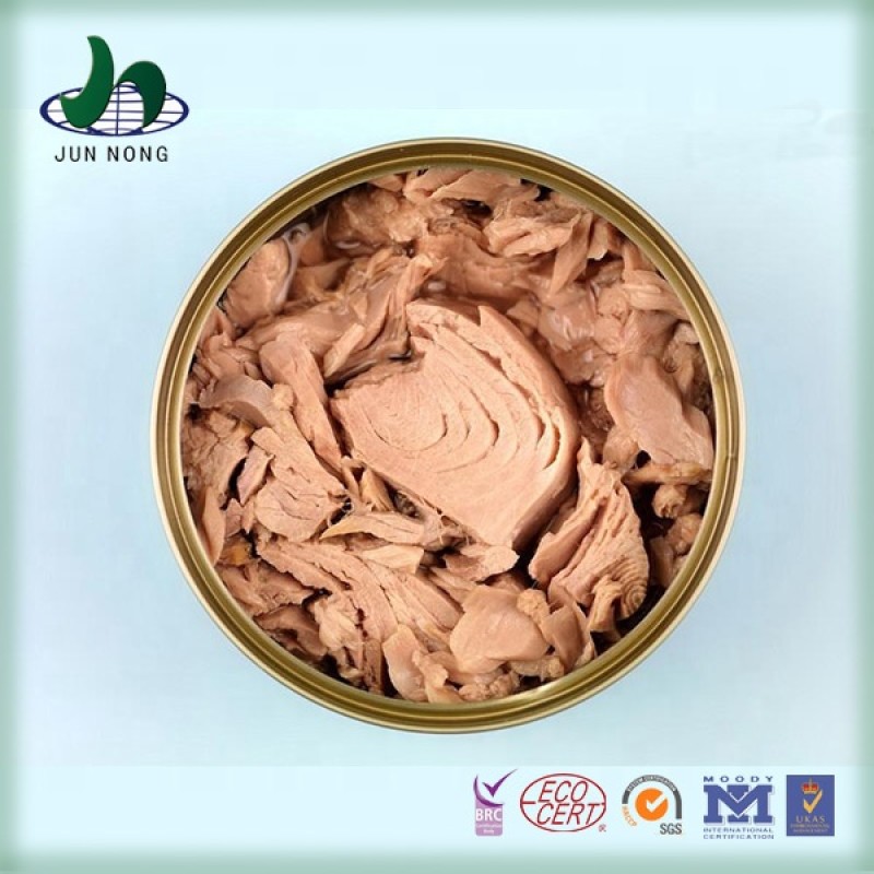 Wholesale Canned Tuna Meat Slices Soybean Oil Pickling Halal Certified Seafood Preserved Salt Brine Fish Body Canned Seafood