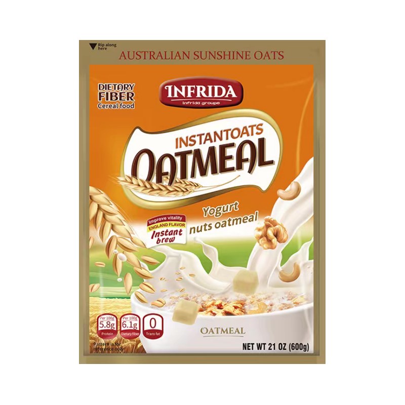 600g Instant Oatmeal With Original/Yogurt Nuts/Chocolate Flavor