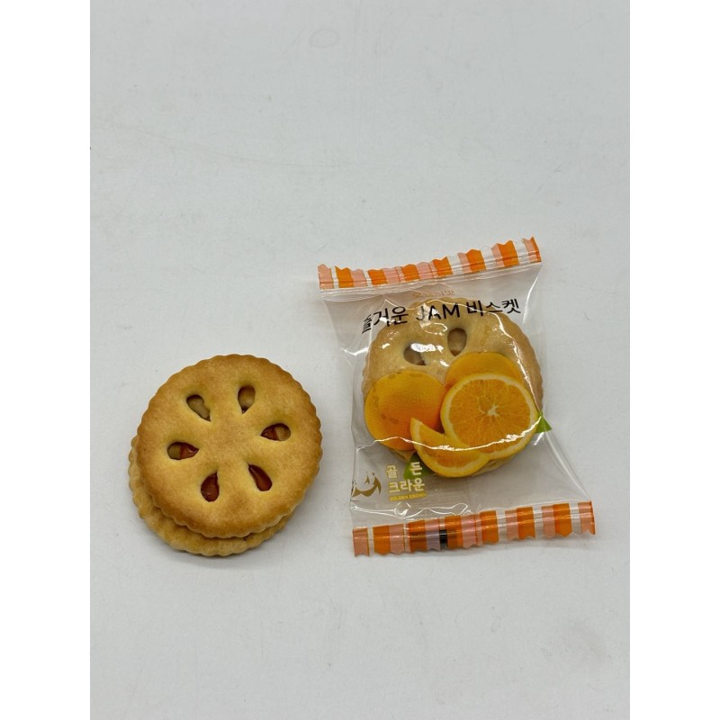 Orange Marmalade Sandwich Crisp Customizable Flavors Crispy Texture Sweet Taste Sugar Wafer Packaged in Box Bulk for Cookies