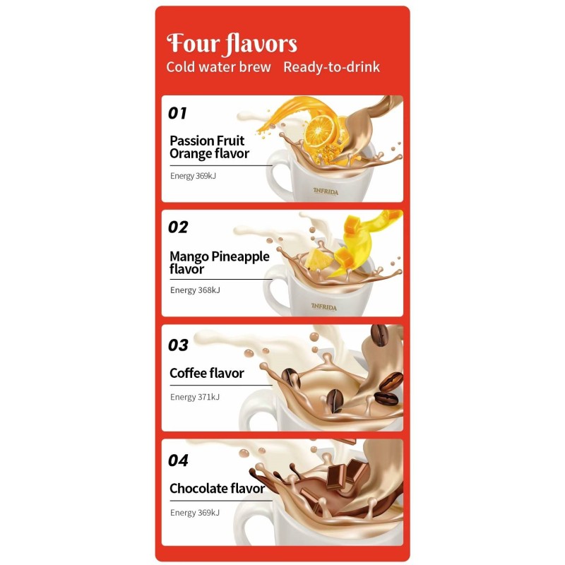 20g Coffee Milk Tea Packaged in a Convenient Bag