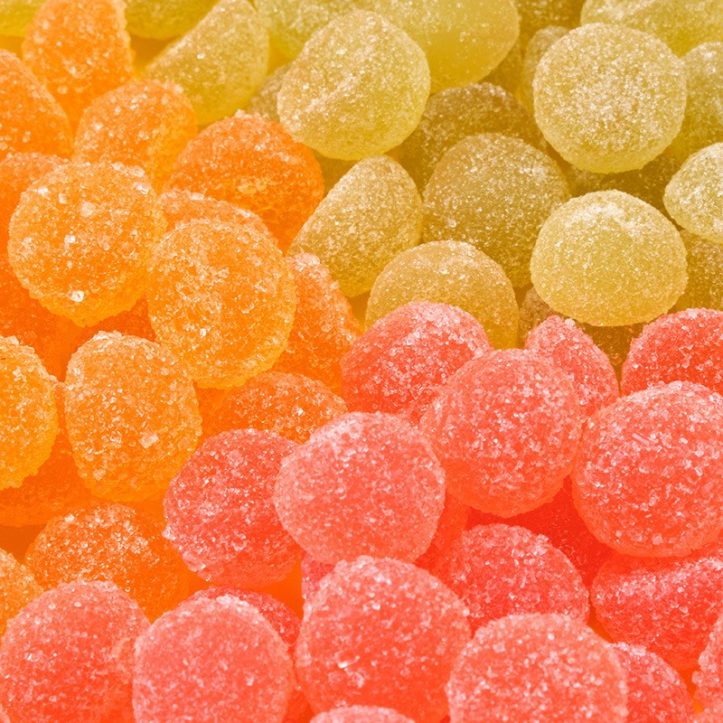 Certified Halal Fruit-Flavored Sour Sweet Gummy Juice Fudge Colored Soft Texture Variety Pattern Sugar-Filled Fruit-Bag Bulk