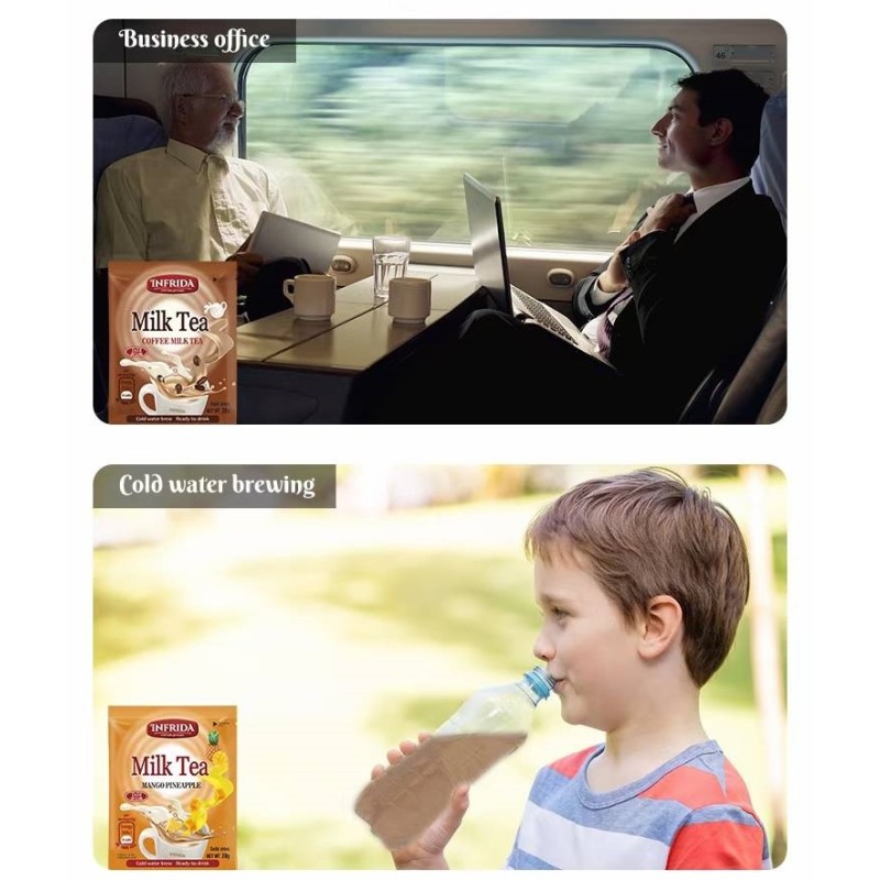 20g Passion Fruit Orange Milk Tea Packaged in a Convenient Bag