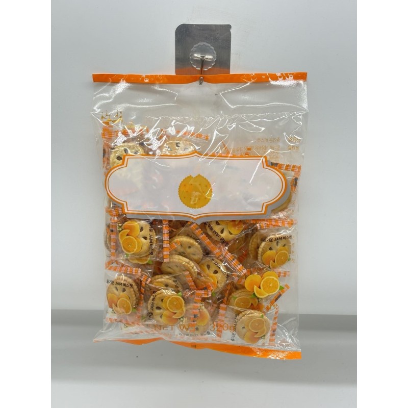 Orange Jam Sandwich Cookies Individually Packaged Children's Snack a Healthy Breakfast Choice