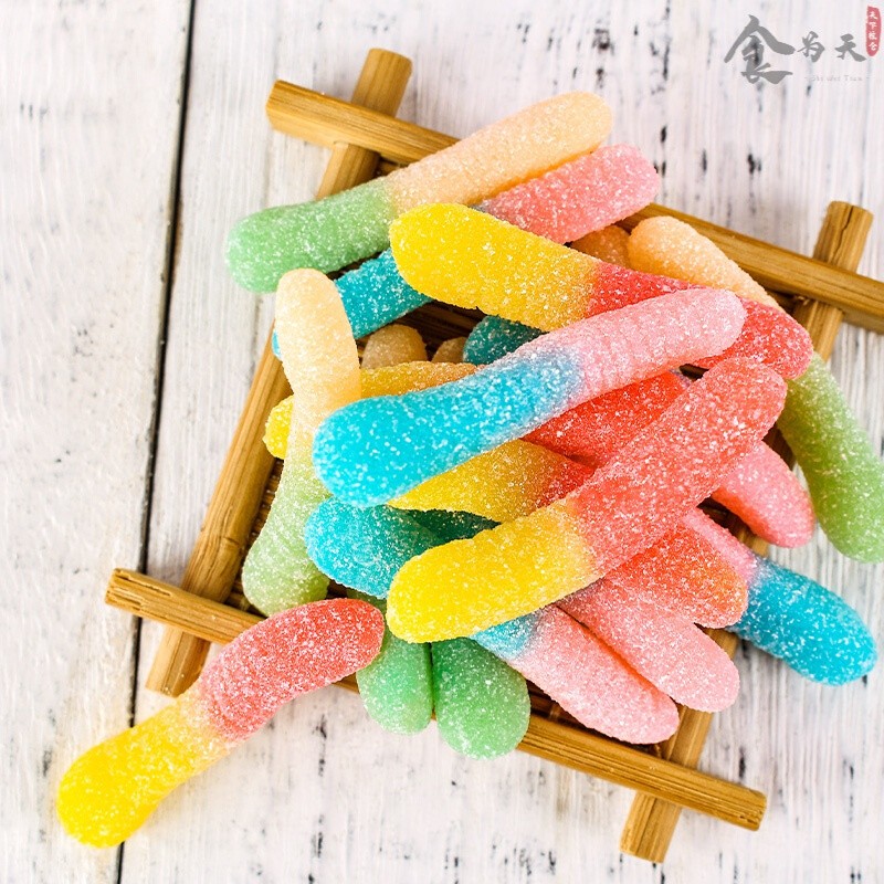 Certified Halal Fruit-Flavored Sour Sweet Gummy Juice Fudge Colored Soft Texture Variety Pattern Sugar-Filled Fruit-Bag Bulk