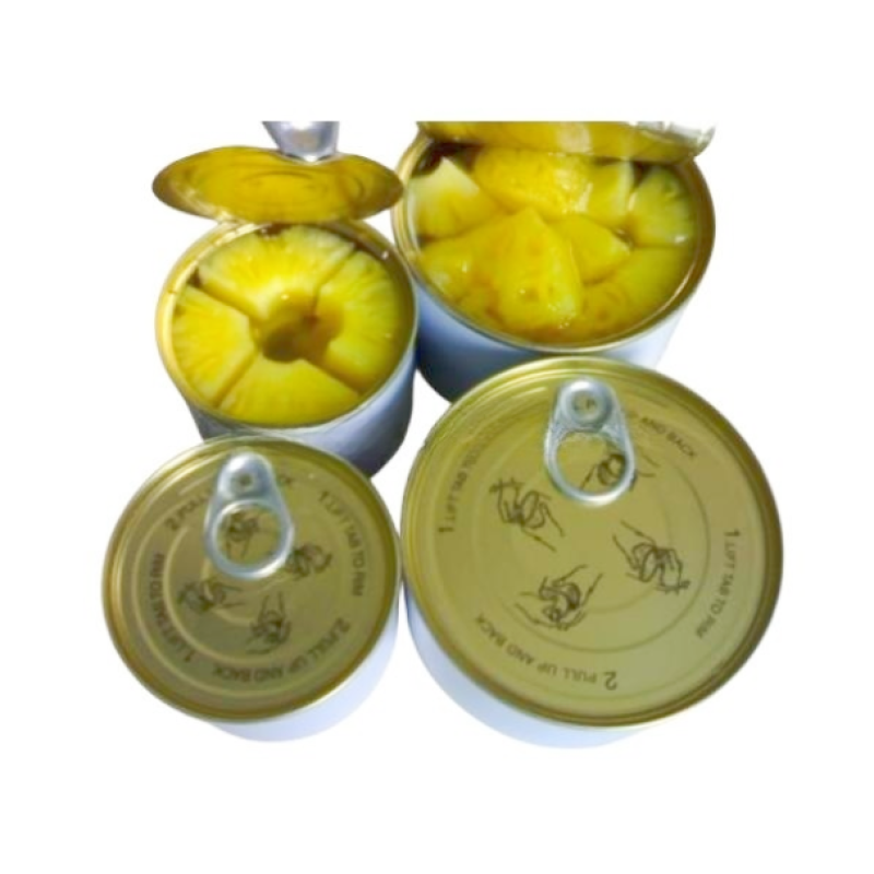 Fresh Canned Fruit Slices Pineapple Sliced Canned  Fruit Pineapple Cheap Price Natural Chunk Soaked Juicy Sugar Water Sweet Tin