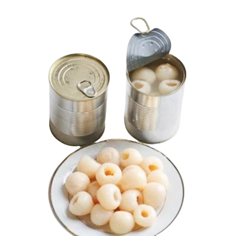 Ready to Eat Canned Lychee with Sugar Water Whole Fruit Pulp Convenient and Delicious Canned Fruit Product