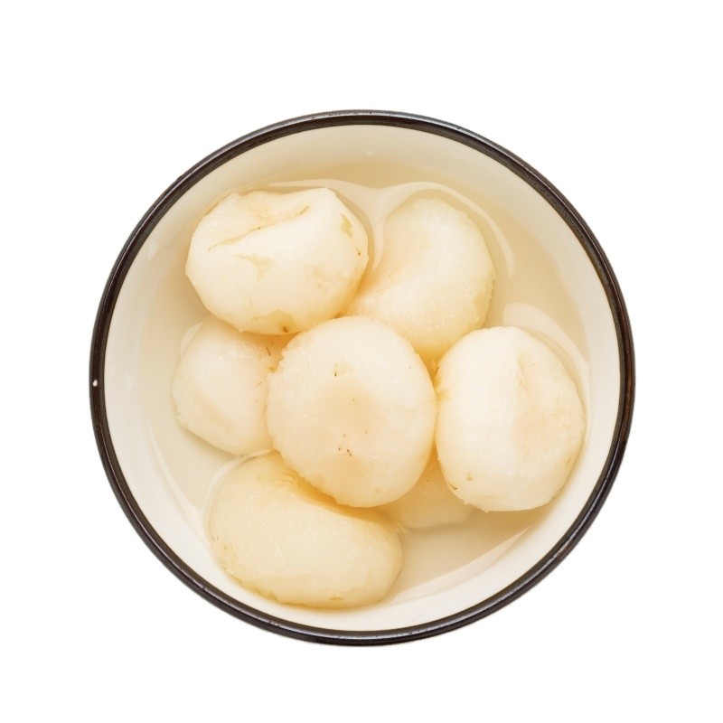 Ready to Eat Canned Lychee with Sugar Water Whole Fruit Pulp Convenient and Delicious Canned Fruit Product