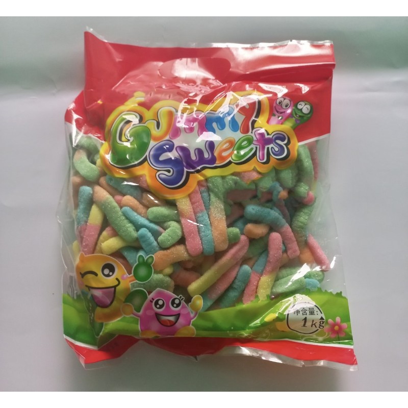 1kg Halal Certified Gelatin Watermelon Flavor Jelly Fruity Watermelon Taste in Bag Packaging