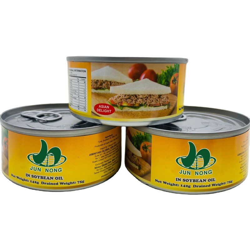 Factory Direct High-Protein Tuna Mackerel Canned Fish Seafood in Tomato Sauce Preserved With Salt Oil Brine Halal Certified