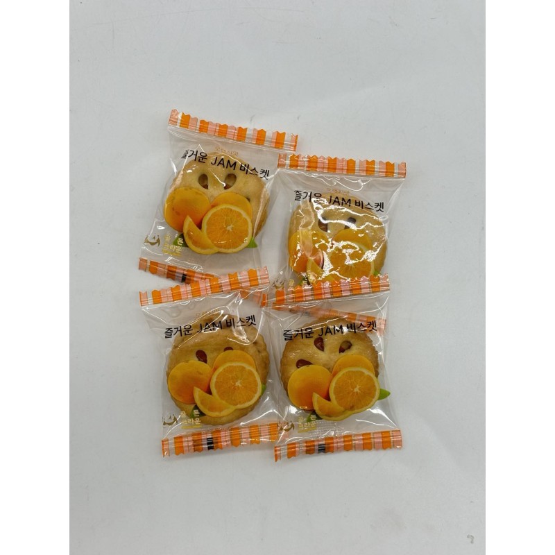 Orange Jam Sandwich Cookies Individually Packaged Children's Snack a Healthy Breakfast Choice