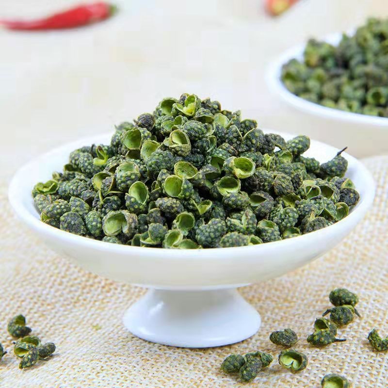 Wholesale Customized High Quality Green Sichuan Peppercorn Qing Hua Jiao Chinese Green Pepper