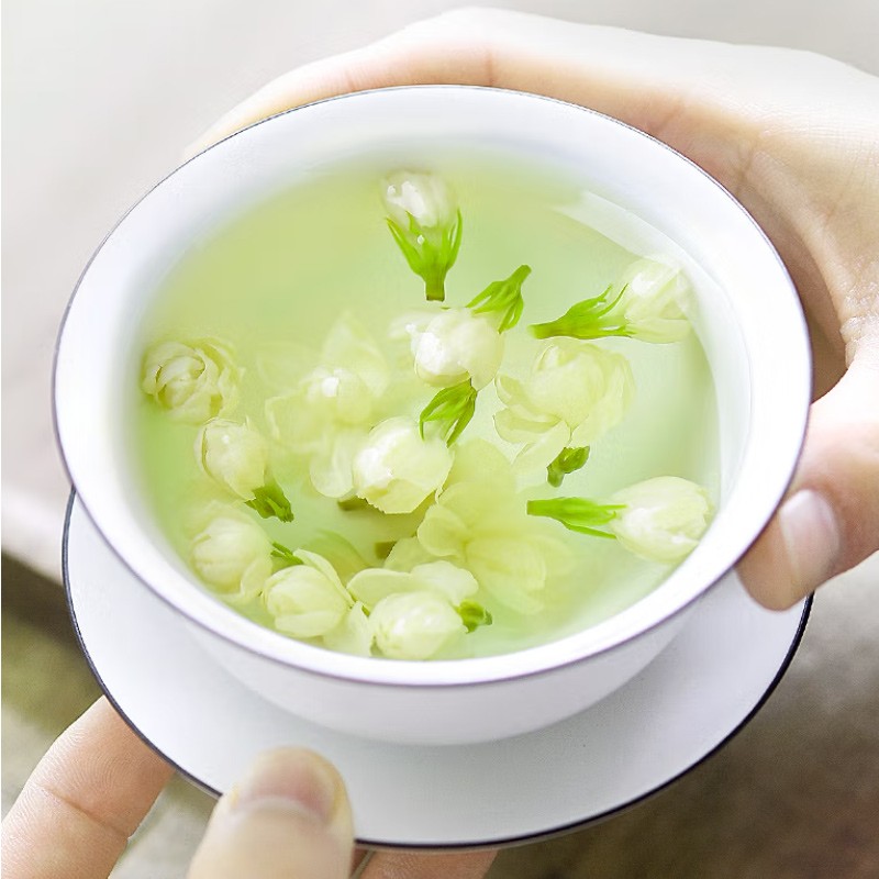 The Dried Jasmine Flowers  Are One of Our Local Specialties. They Are Fresh, White, and Everyone Praises the Jasmine Flowers.