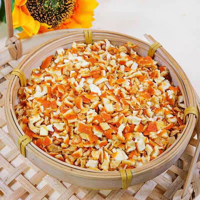 HUARAN Origin Wholesale Supply Dried Orange Peel Single Spices New Crop Low Price Tangerine Orange Peel Dice