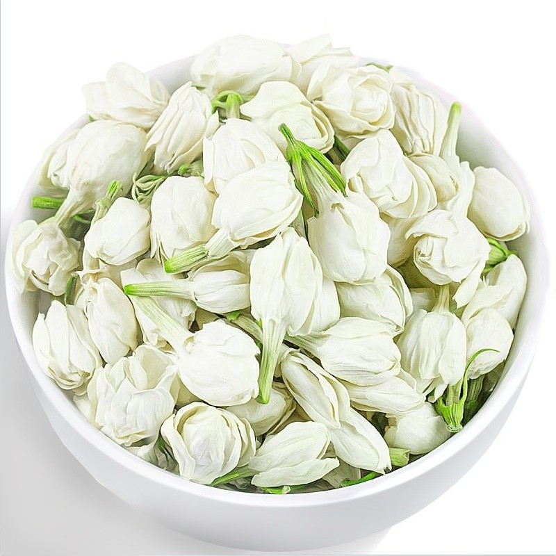 The Dried Jasmine Flowers  Are One of Our Local Specialties. They Are Fresh, White, and Everyone Praises the Jasmine Flowers.