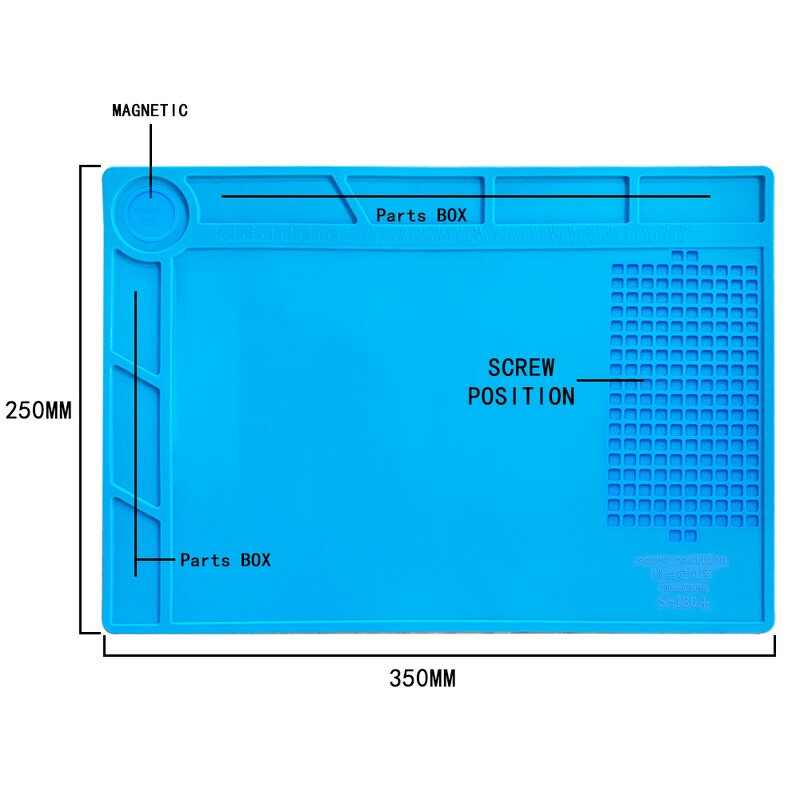 Silicone Soldering Pad Supplier - 45x30cm Magnetic Heat Insulation Mat