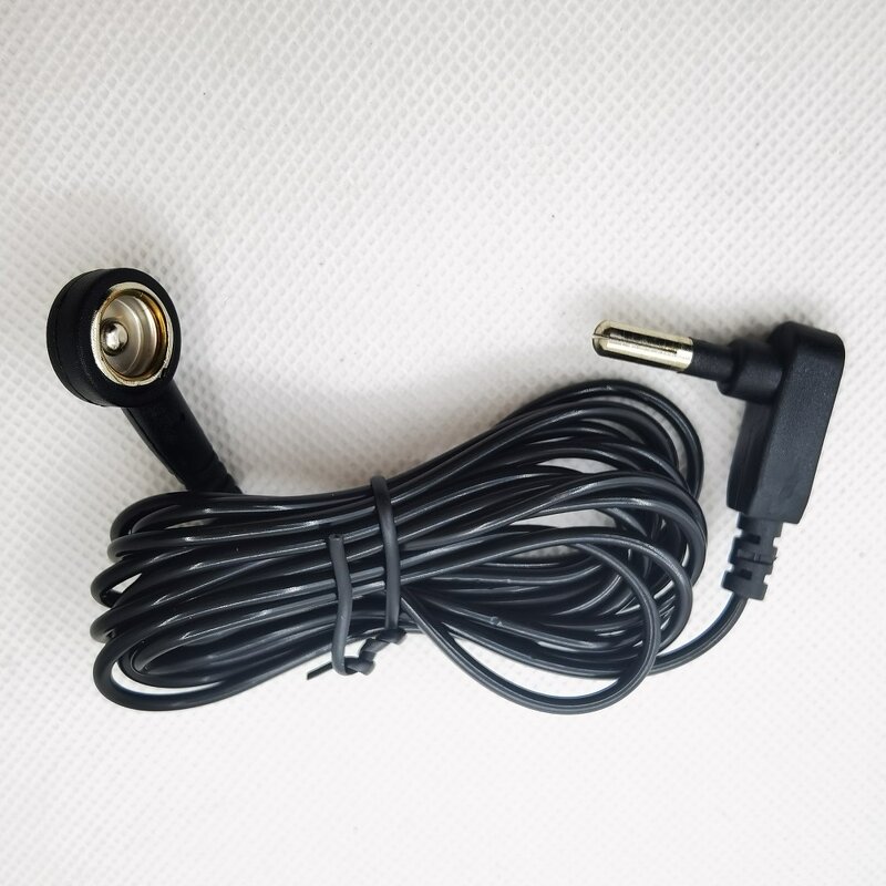 PU ESD Grounding Cord Supplier - Black White with Vertical US Plug