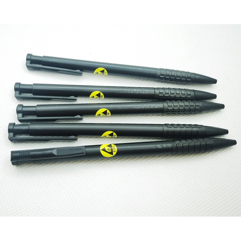 ESD Ballpoint Pen Factory - Press Type Black Anti-static Cleanroom Use