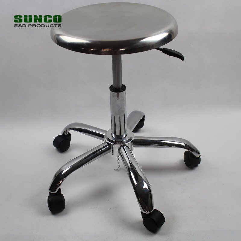 Stainless Steel ESD Stool Factory - Adjustable Swivel Chairs Wholesale