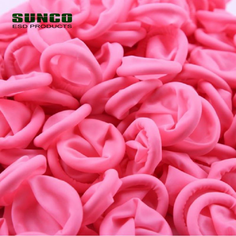 Natural Latex ESD Finger Cots Supplier - Pink for Semi-Conductor Cleanroom
