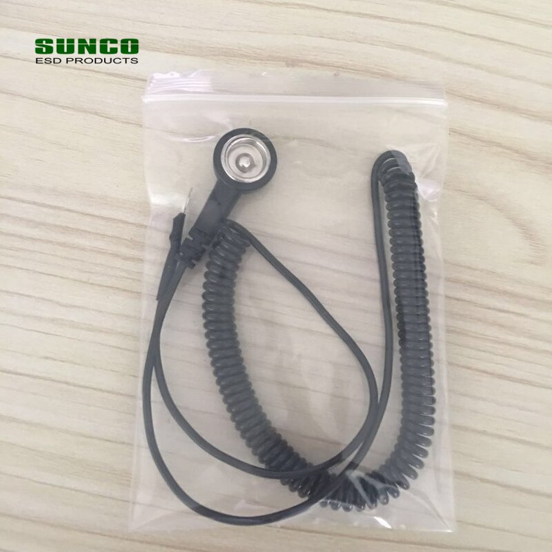 ESD Grounding Cord Supplier - with 10mm Male Female Snap for Table Mats