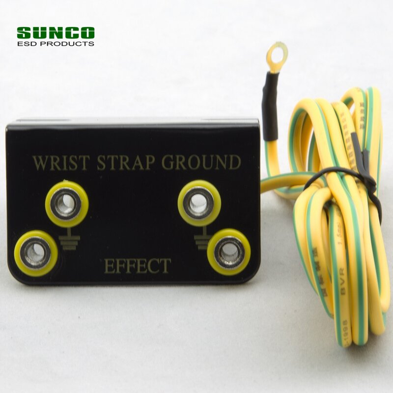 ESD Grounding Socket Manufacturer - with 4mm 10mm Snaps for Wrist Straps