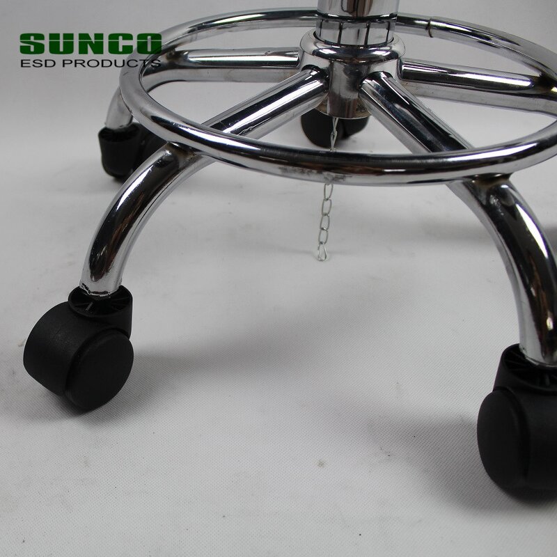 Laboratory ESD Chair Manufacturer - Anti Static PU Leather Conductive Chain