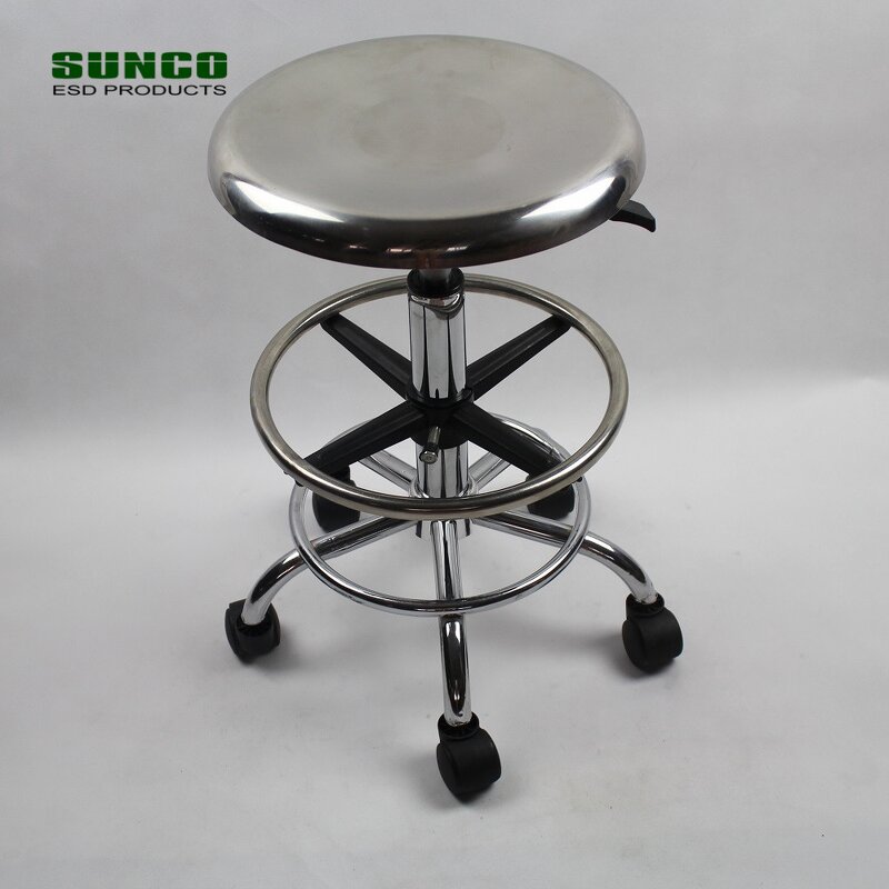 Stainless Steel ESD Stool Factory - Adjustable Swivel Chairs Wholesale