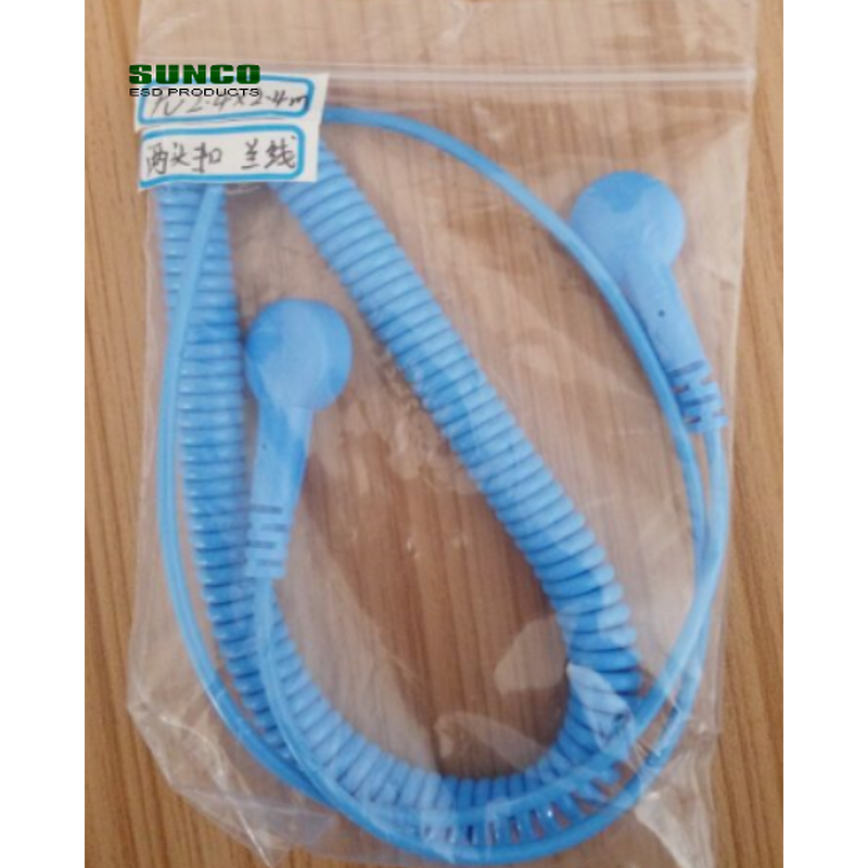 ESD Grounding Cord Supplier - with 10mm Male Female Snap for Table Mats