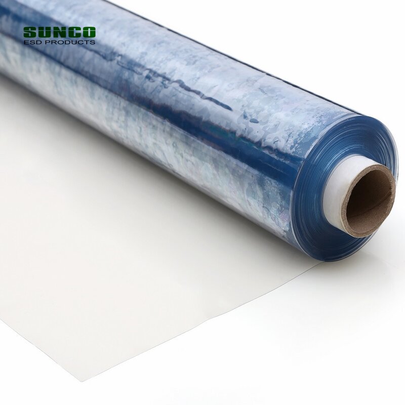 Antistatic PVC Curtain Roll Factory - Soft Transparent 0.5mm for Cleanroom
