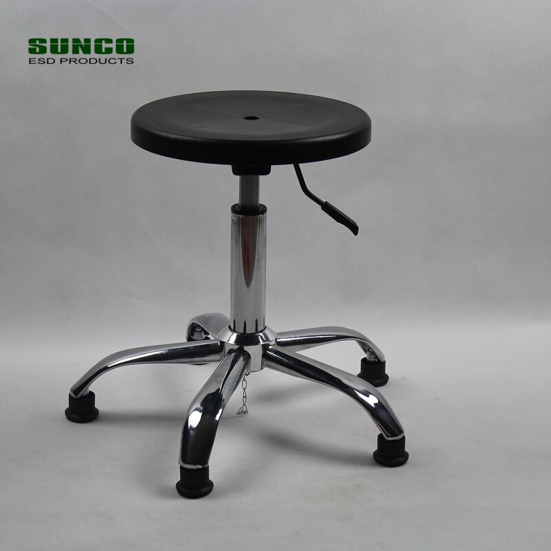 Plastic ESD Chairs Factory - Adjustable Swivel with Conductive Wheels