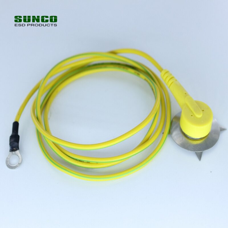 Earth Grounding Wire Supplier - Green Yellow for ESD Anti Static Mats