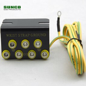 ESD Grounding Socket Manufacturer - with 4mm 10mm Snaps for Wrist Straps