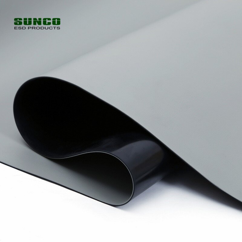 Antistatic Rubber Mats Supplier - Shiny Green Gray Blue Black Cleanroom