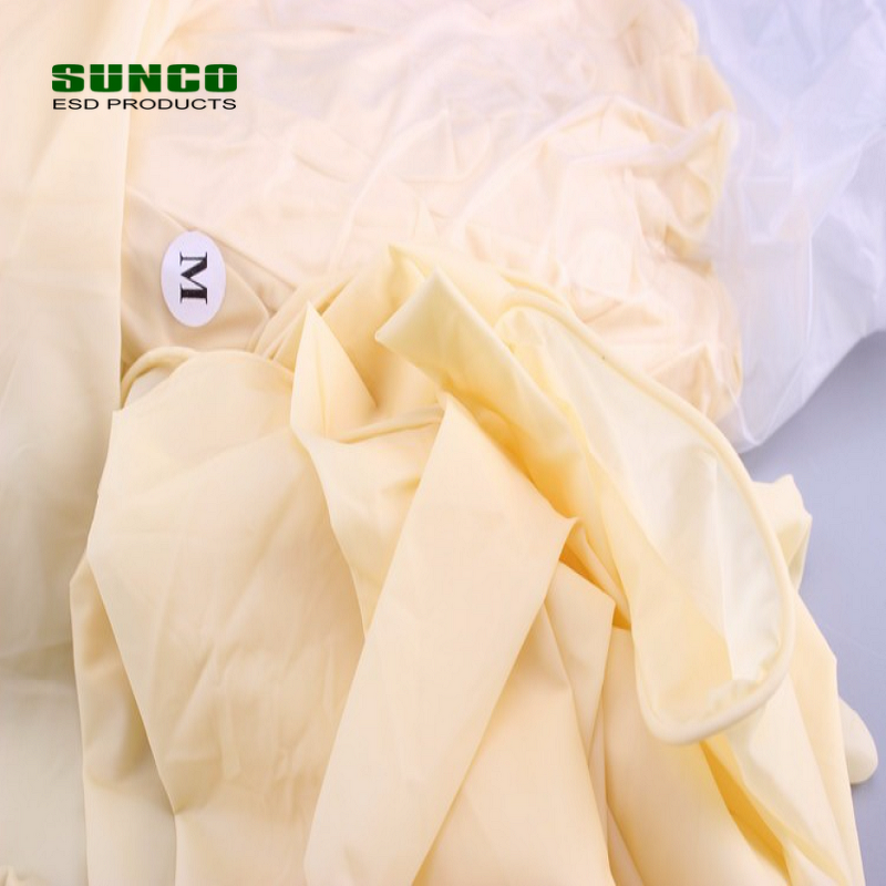 Cleanroom Latex Gloves Factory - Skin Color 9/12 Inch Powder Free