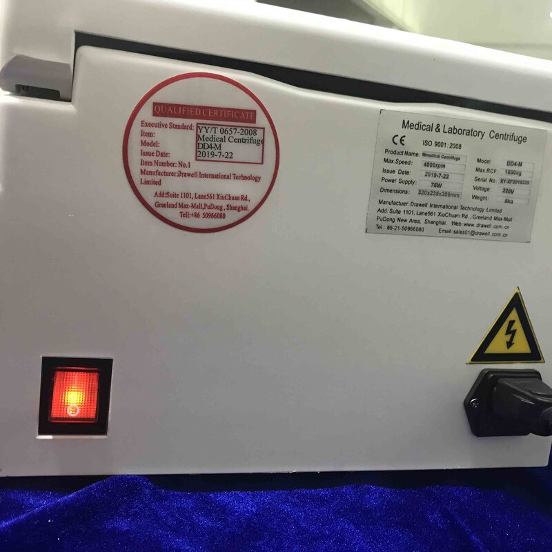 Portable Beauty Centrifuge Supplier - Drawell DD4-M Small Size PRP Centrifuge