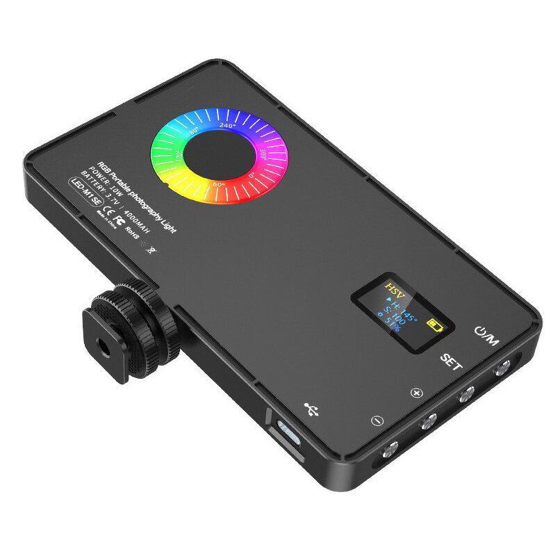 RGB Video Light Supplier - Full Color Camera Fill Light Dimmable Pocket Live