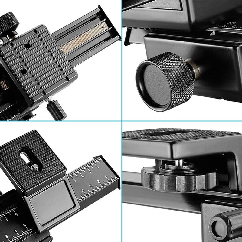 Macro Focusing Rail Manufacturer - 4 Way Slider Close-up Shooting for DSLR