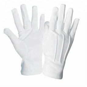 Photo Gloves Supplier - Customized White Cotton for Cosmetic Jewelry Inspection