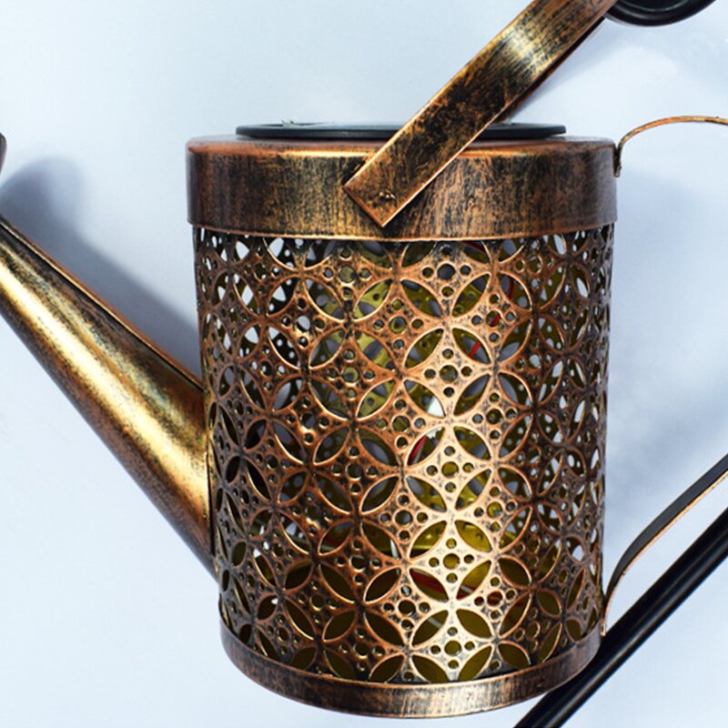 Solar LED Light Manufacturer - Watering Can Warm Light with Hook Garden Outdoor