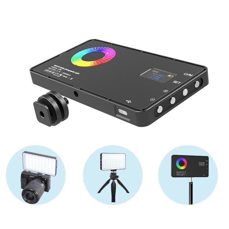 RGB Video Light Supplier - Full Color Camera Fill Light Dimmable Pocket Live