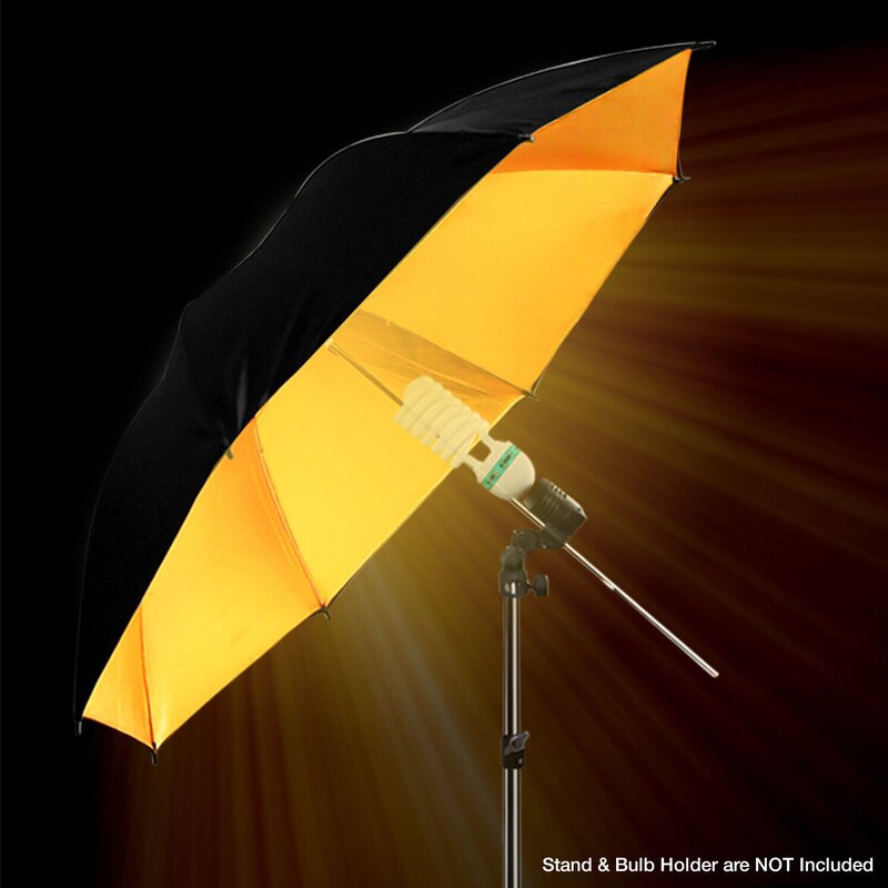 Photo Studio Umbrella Factory - Custom Black/gold Double Layer Warm Light Soft