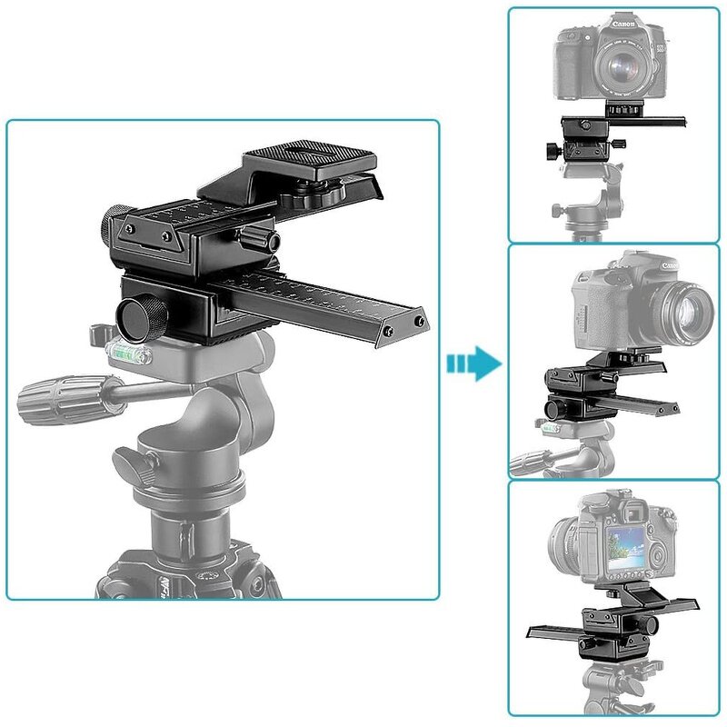 Macro Focusing Rail Manufacturer - 4 Way Slider Close-up Shooting for DSLR