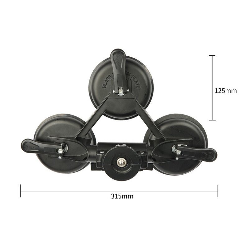 Camera Suction Mount Factory - Tri-cup Heavy Duty Car Glass Windshield Holder