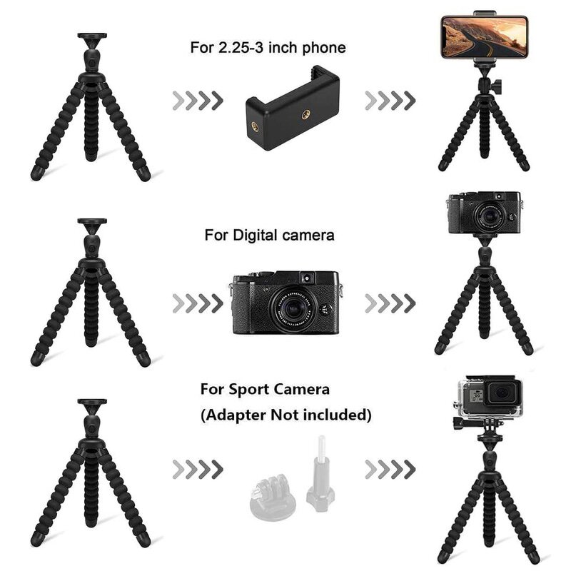 Smartphone Tripod Factory - Mini Portable Adjustable Sport Camera Flexible Stand