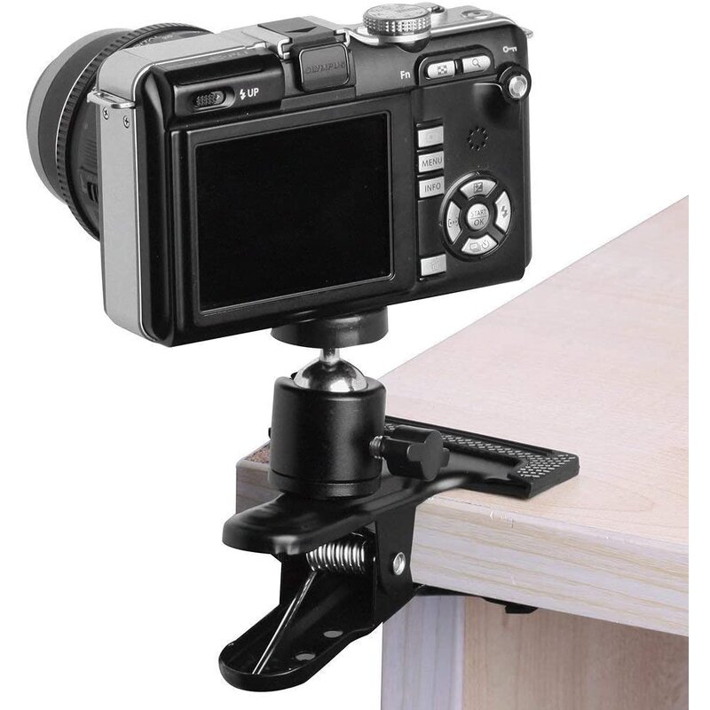 Tripod Clip Clamp Factory - Multi-Function 360 Swivel Ball-Head 1/4" Thread