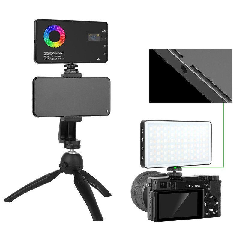 RGB Video Light Supplier - Full Color Camera Fill Light Dimmable Pocket Live